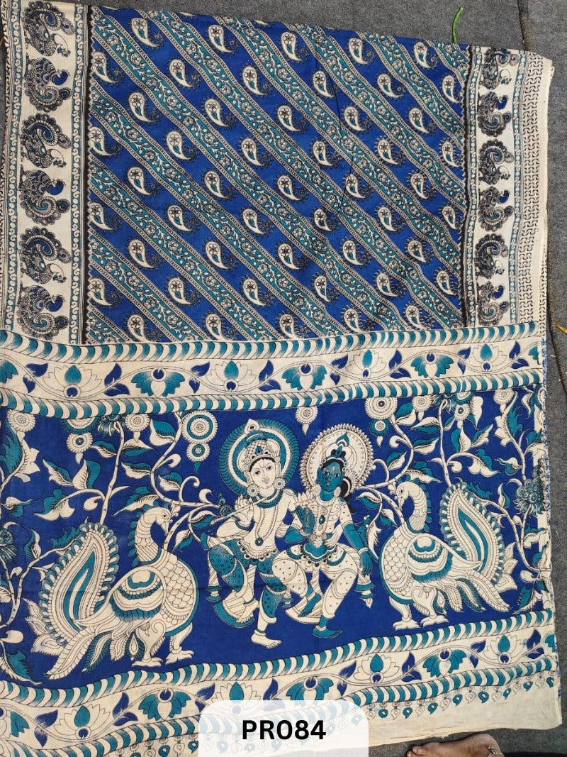 Kalamkari malmal cotton saree