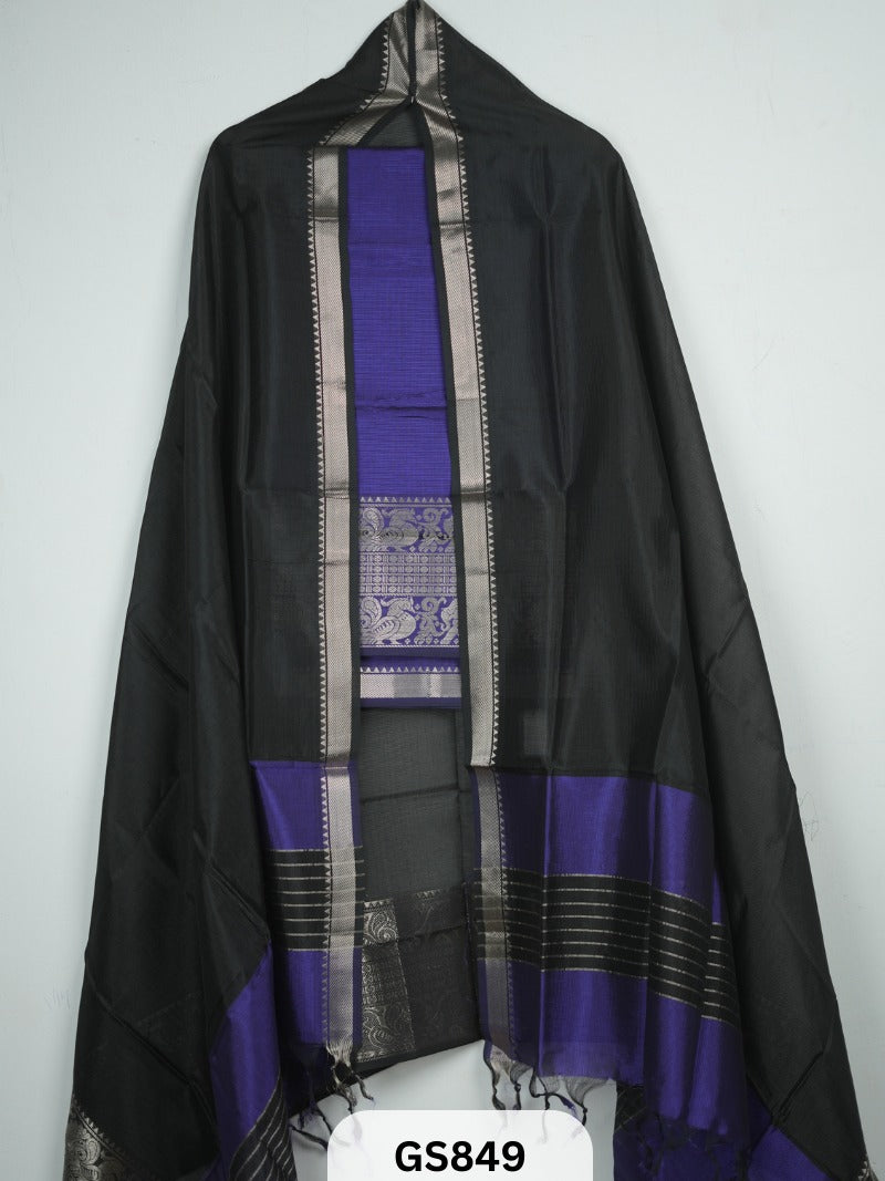 Pure Handloom Mangalgiri Top and Dupatta