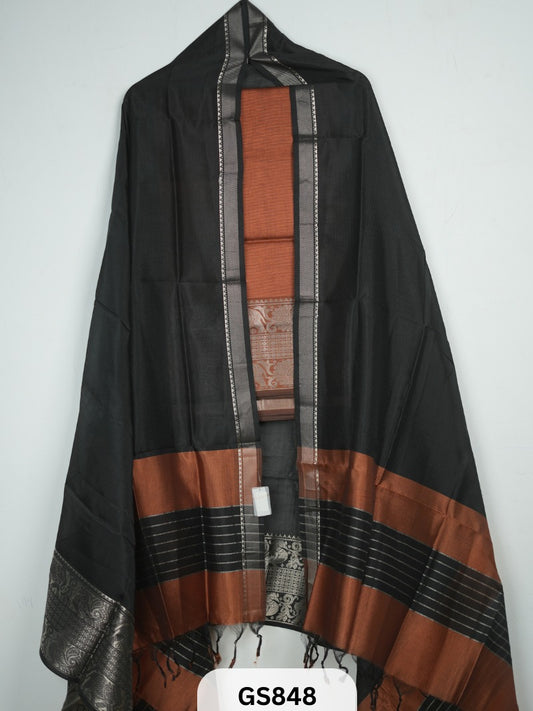 Pure Handloom Mangalgiri Top and Dupatta