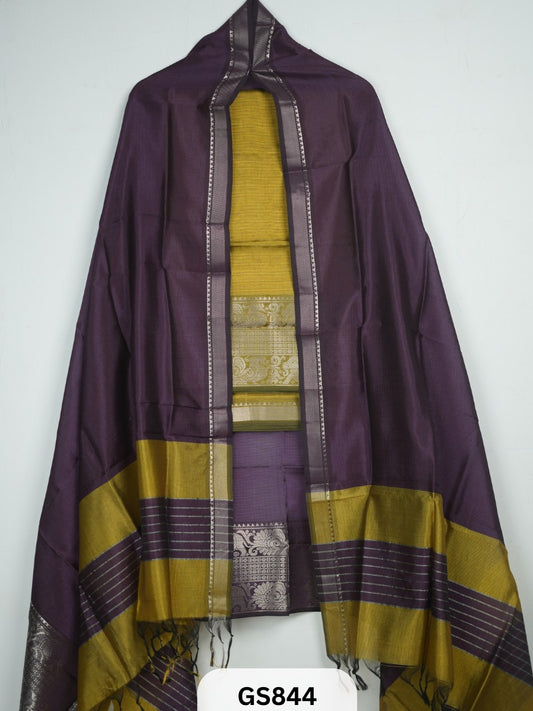 Pure Handloom Mangalgiri Top and Dupatta