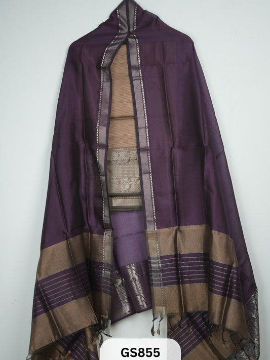 Pure Handloom Mangalgiri Top and Dupatta