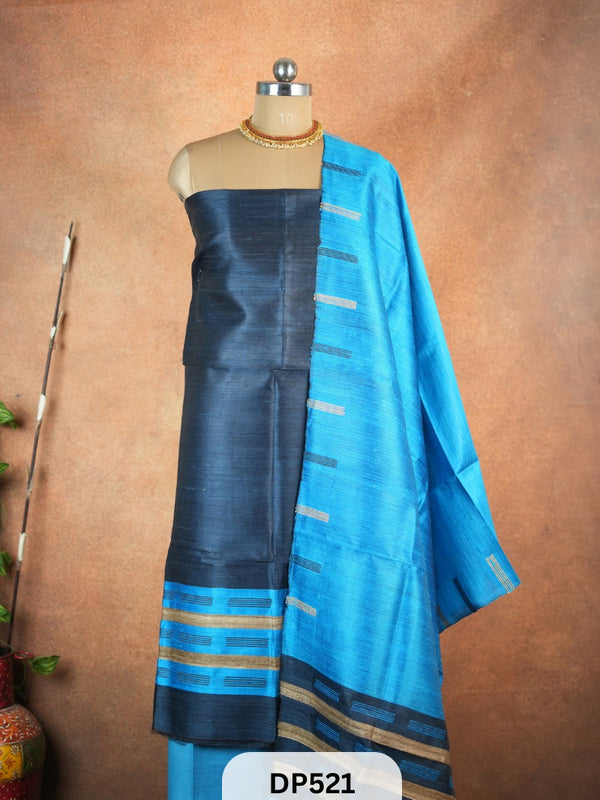 Handloom Tussar Silk Midi Dress