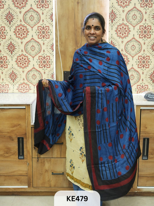 PURE MODAL AJRAKH DUPPATA or MAKE 2.5MTR TOP