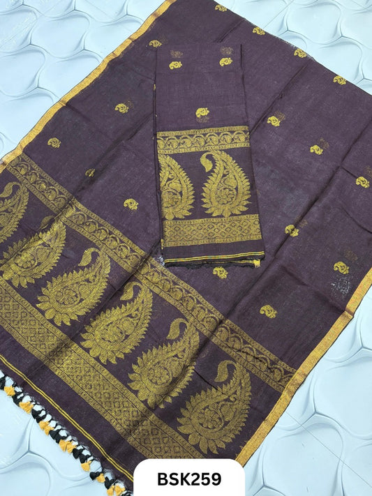 Pure Jayashree Linen By Linen - Top 2.6 Duppatta 2.7