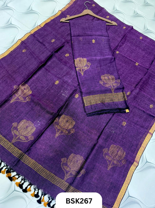 Pure Jayashree Linen By Linen - Top 2.6 Duppatta 2.7