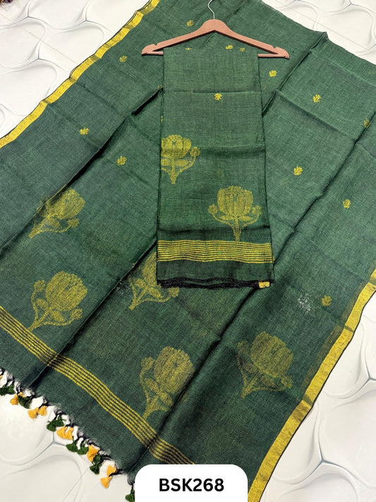 Pure Jayashree Linen By Linen - Top 2.6 Duppatta 2.7