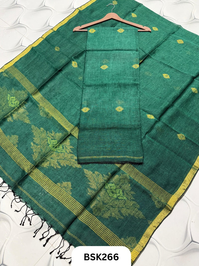 Pure Jayashree Linen By Linen - Top 2.6 Duppatta 2.7