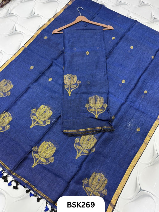 Pure Jayashree Linen By Linen - Top 2.6 Duppatta 2.7