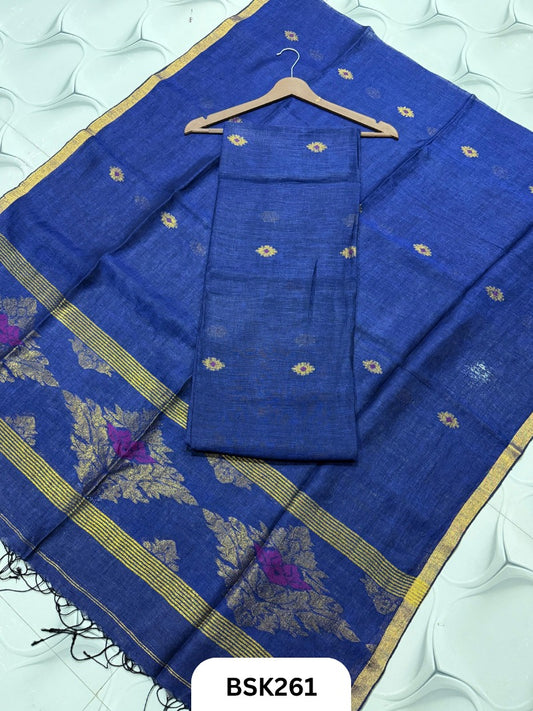 Pure Jayashree Linen By Linen - Top 2.6 Duppatta 2.7