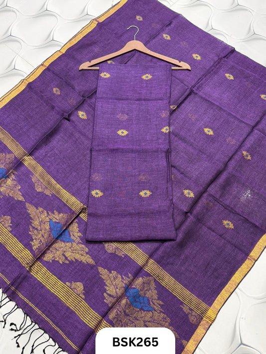 Pure Jayashree Linen By Linen - Top 2.6 Duppatta 2.7