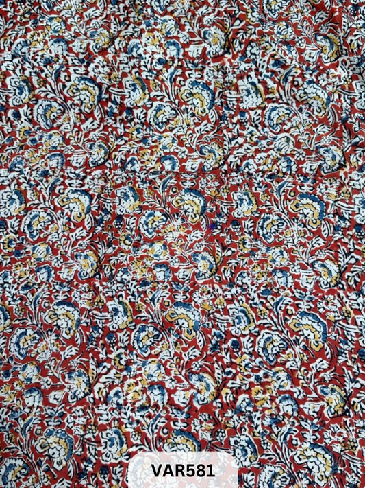 Kalamkari Hand printed - Fabric - 5mrts