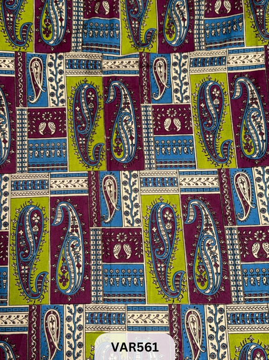 Kalamkari Hand printed - Fabric - 3.5mrts