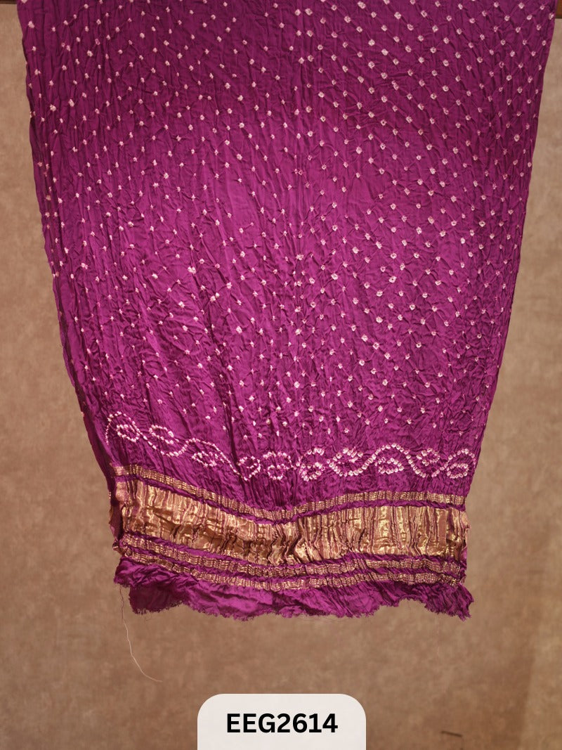 MODAL BANDHEJ DUPATTA WITH TISSUE BORDER