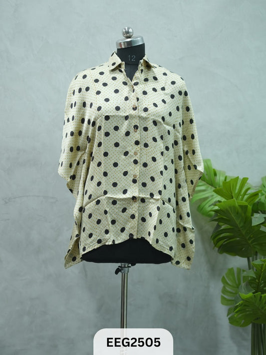 WOMEN MODAL AJRAKH PRINT KHAFTAN SHIRT