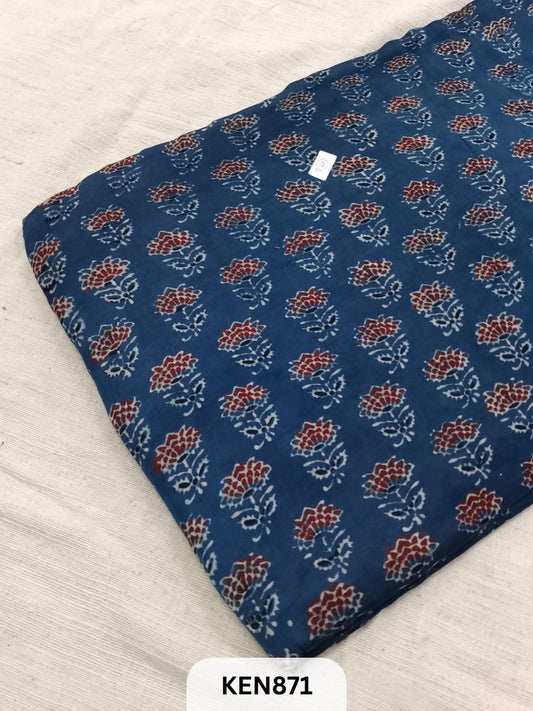AJRAKH MODAL SILK HANDBLOCK PRINT FABRICS