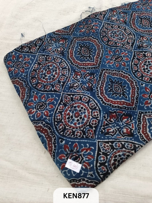 AJRAKH MODAL SILK HANDBLOCK PRINT FABRICS