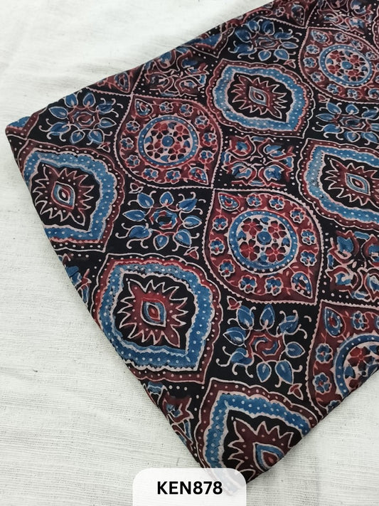 AJRAKH MODAL SILK HANDBLOCK PRINT FABRICS