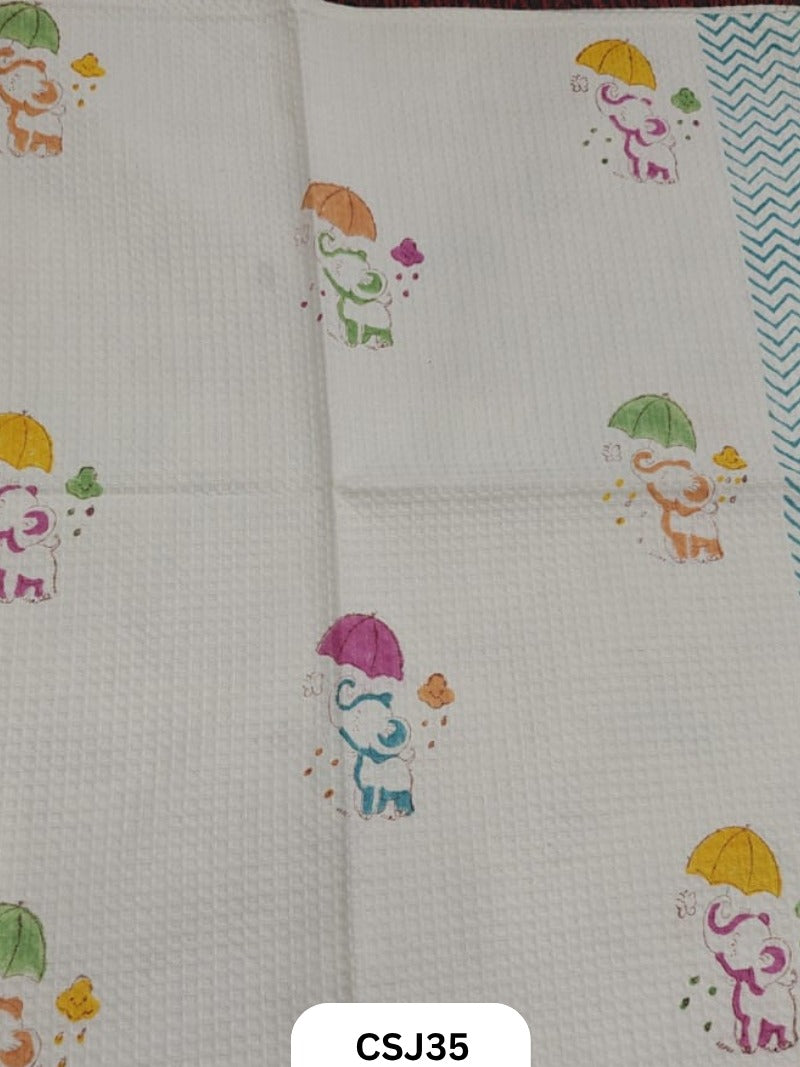 Jaipur Handblock Print Cotton Kids Towel-30/60