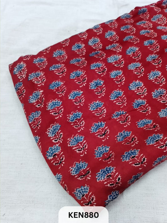 AJRAKH MODAL SILK HANDBLOCK PRINT FABRICS