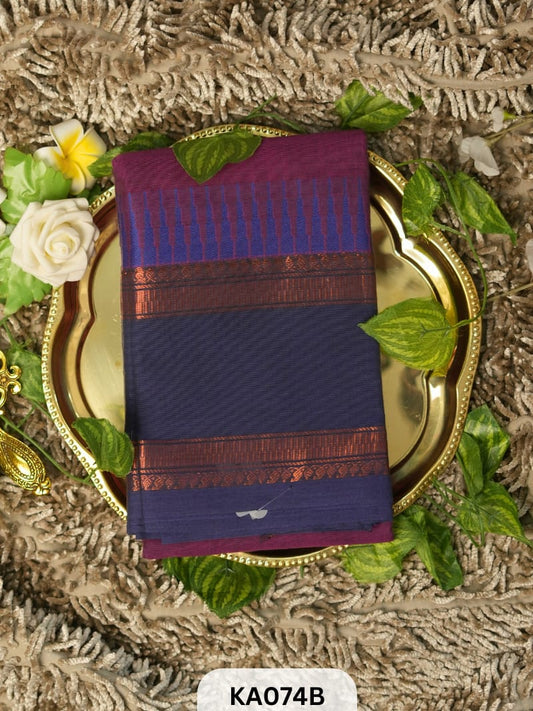 Chettinad cotton with rich pallu temple border