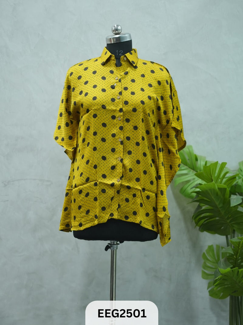 WOMEN MODAL AJRAKH PRINT KHAFTAN SHIRT